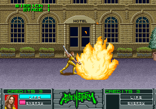 Snapshot of Alien Storm (World, 2 Players) (FD1094 317-0154)