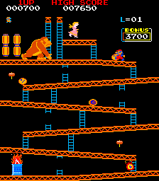 Snapshot of Crazy Kong (Orca bootleg)