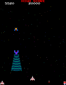 Snapshot of Galaga (Midway, Set 1)